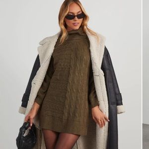 NWT Vici Sherwood Cable Knit Dress - M